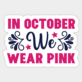 October Pink Sticker